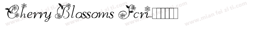 Cherry Blossoms Scri字体转换